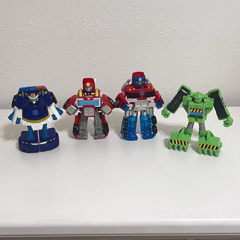 Hasbro Playskool Heroes Transformers 2-In-1 Rescue Bots Lot of 4